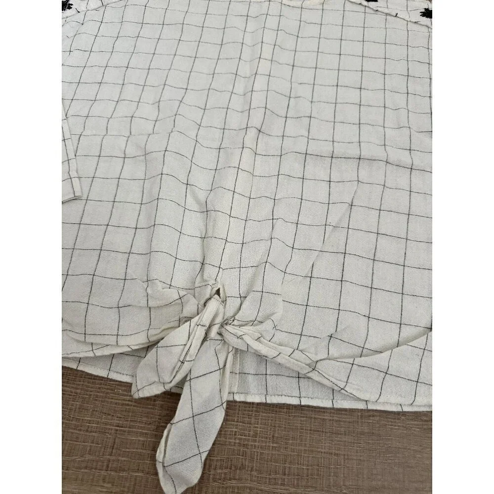 Zara Girls Windowpane Shirt